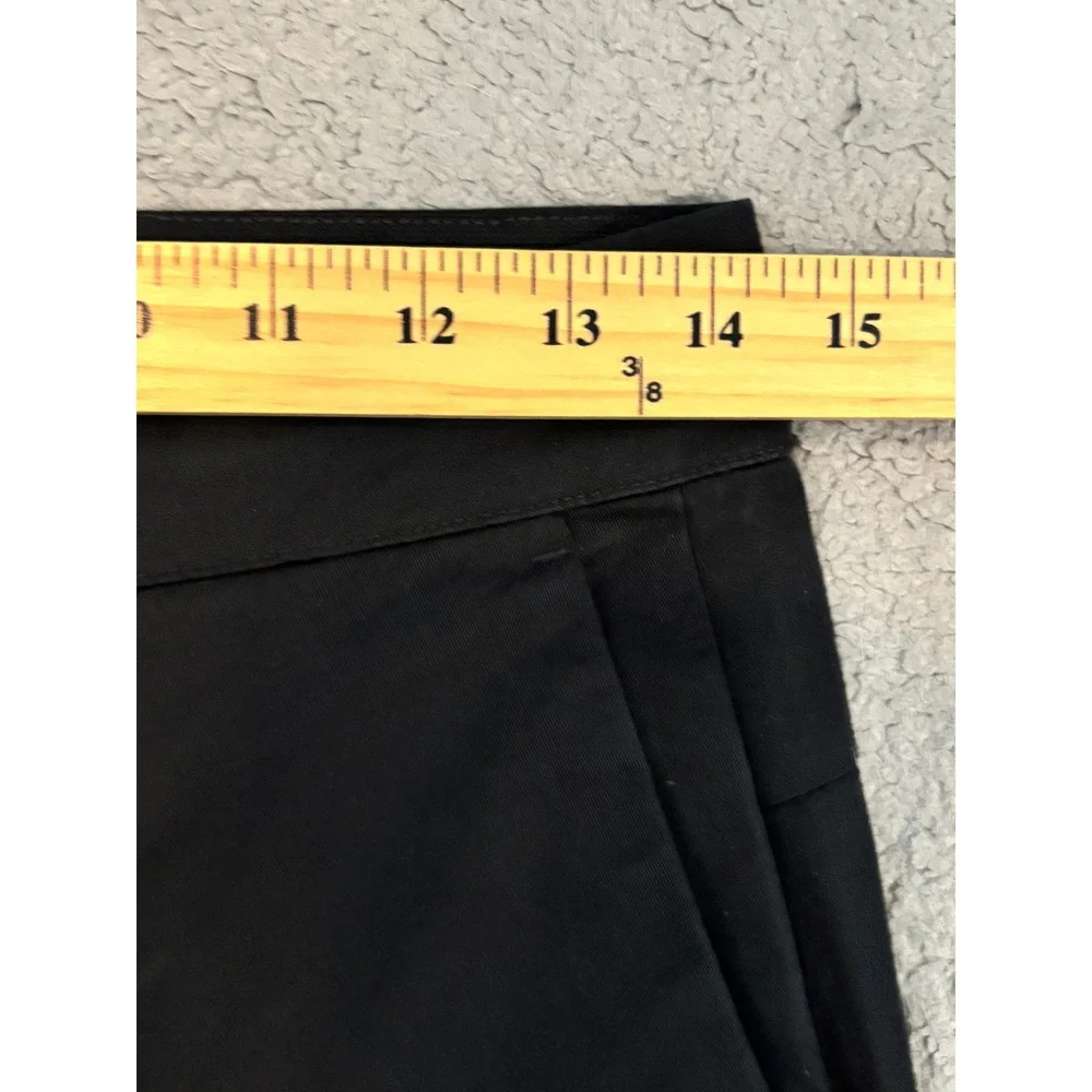 Nike Sportswear Essential Chino Pants Black Wide Leg Cropped DD7032-010 Mens 28
